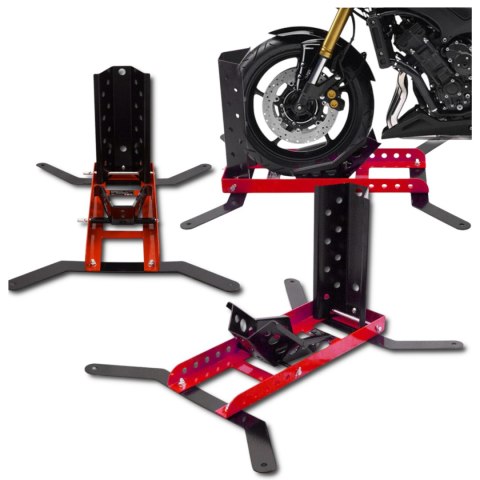 E-hurtownia Uchwyt transportowy do motocykla 450kg czerwony E-hurtownia Uchwyt transportowy do motocykla 450kg czerwony