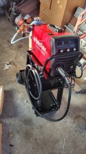 E-hurtownia Wózek spawalniczy 3 półki miejsce na butlę gazową stalowy udźwig 40 kg