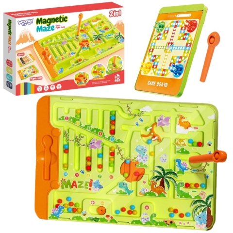 Woopie WOOPIE Magnetyczny Labirynt 2w1 Gra Chińczyk