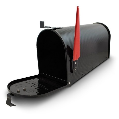 Bituxx Skrzynka pocztowa usa postmail czarna stalowa amerykańska z flaga listy Bituxx Skrzynka pocztowa usa postmail czarna stalowa amerykańska z flaga listy