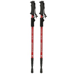 Kijki kije trekkingowe do nordic walking składane 2 sztuki czerwone Kik Sp. z o. o. Sp. k.
