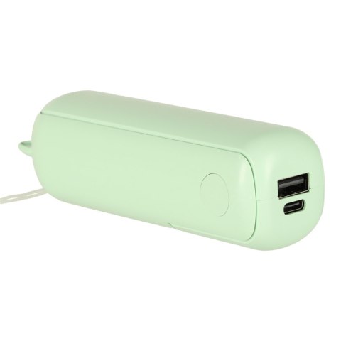 Wiatrak biurkowy wentylator mini ręczny składany wiatraczek przenośny USB zielony Kik Sp. z o. o. Sp. k. Wiatrak biurkowy wentylator mini ręczny składany wiatraczek przenośny USB zielony Kik Sp. z o. o. Sp. k.