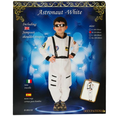 Kostium strój karnawałowy przebranie astronauta rozmiar M 110-120cm Kik Sp. z o. o. Sp. k. Kostium strój karnawałowy przebranie astronauta rozmiar M 110-120cm Kik Sp. z o. o. Sp. k.