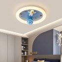 Lampa LED sufitowa plafon do pokoju dziecięcego ściemniana LUMELA + pilot astronauta Kik Sp. z o. o. Sp. k.