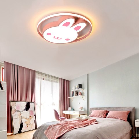 Lampa LED sufitowa plafon do pokoju dziecięcego ściemniana LUMELA + pilot króliczek Kik Sp. z o. o. Sp. k. Lampa LED sufitowa plafon do pokoju dziecięcego ściemniana LUMELA + pilot króliczek Kik Sp. z o. o. Sp. k.