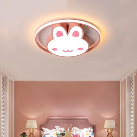 Lampa LED sufitowa plafon do pokoju dziecięcego ściemniana LUMELA + pilot króliczek Kik Sp. z o. o. Sp. k. Lampa LED sufitowa plafon do pokoju dziecięcego ściemniana LUMELA + pilot króliczek Kik Sp. z o. o. Sp. k.