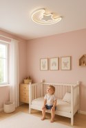 Lampa LED sufitowa plafon do pokoju dziecięcego ściemniana LUMELA + pilot księżyc biała Kik Sp. z o. o. Sp. k.
