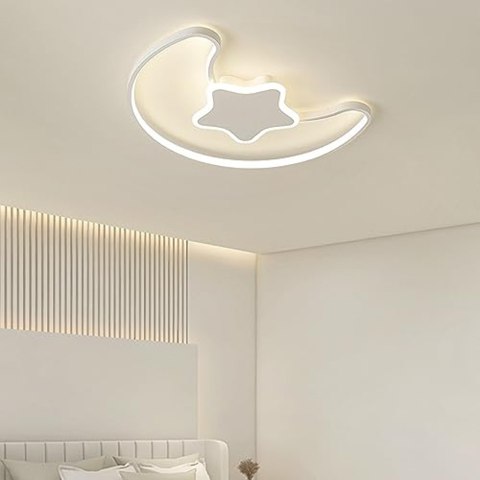 Lampa LED sufitowa plafon do pokoju dziecięcego ściemniana LUMELA + pilot księżyc biała Kik Sp. z o. o. Sp. k. Lampa LED sufitowa plafon do pokoju dziecięcego ściemniana LUMELA + pilot księżyc biała Kik Sp. z o. o. Sp. k.