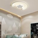 Lampa LED sufitowa plafon do pokoju dziecięcego ściemniana LUMELA + pilot księżyc biała Kik Sp. z o. o. Sp. k.