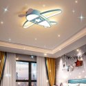 Lampa LED sufitowa plafon do pokoju dziecięcego ściemniana LUMELA + pilot samolot Kik Sp. z o. o. Sp. k.