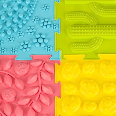 Mata sensoryczna puzzle montessori do masażu stóp 8 elementów pastelowe Kik Sp. z o. o. Sp. k. Mata sensoryczna puzzle montessori do masażu stóp 8 elementów pastelowe Kik Sp. z o. o. Sp. k.