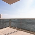 Osłona balkonowa LUARO mata maskująca siatka cieniująca na balkon taras 150g/m2 105x500cm UV Kik Sp. z o. o. Sp. k.