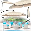 Parasol ogrodowy duży składany z wysięgnikiem 290cm beżowy Kik Sp. z o. o. Sp. k.