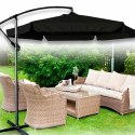 Parasol ogrodowy duży składany z wysięgnikiem 290cm czarny Kik Sp. z o. o. Sp. k.