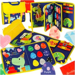 Tablica manipulacyjna sensoryczna montessori walizka plecak niebieska Kik Sp. z o. o. Sp. k.