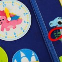 Tablica manipulacyjna sensoryczna montessori walizka plecak niebieska Kik Sp. z o. o. Sp. k.