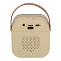 Zestaw do karaoke 2 mikrofony + głośnik przenośny BLUETOOTH USB LED beżowy Kik Sp. z o. o. Sp. k.
