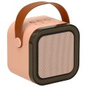 Zestaw do karaoke mikrofon + głośnik przenośny BLUETOOTH USB LED różowy Kik Sp. z o. o. Sp. k.