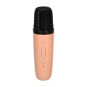 Zestaw do karaoke mikrofon + głośnik przenośny BLUETOOTH USB LED różowy Kik Sp. z o. o. Sp. k.