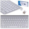 Klawiatura bezprzewodowa bluetooth Smart TV srebrna Kik Sp. z o. o. Sp. k.