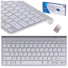 Klawiatura bezprzewodowa bluetooth Smart TV srebrna Kik Sp. z o. o. Sp. k.