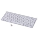 Klawiatura bezprzewodowa bluetooth Smart TV srebrna Kik Sp. z o. o. Sp. k.