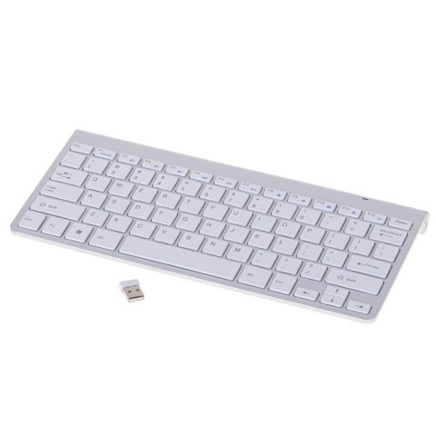 Klawiatura bezprzewodowa bluetooth Smart TV srebrna Kik Sp. z o. o. Sp. k. Klawiatura bezprzewodowa bluetooth Smart TV srebrna Kik Sp. z o. o. Sp. k.