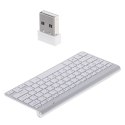 Klawiatura bezprzewodowa bluetooth Smart TV srebrna Kik Sp. z o. o. Sp. k.