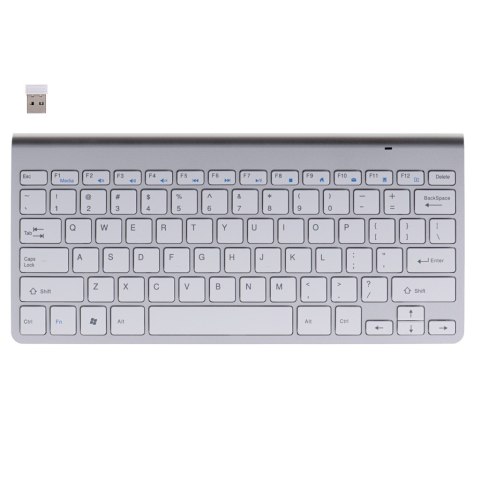 Klawiatura bezprzewodowa bluetooth Smart TV srebrna Kik Sp. z o. o. Sp. k. Klawiatura bezprzewodowa bluetooth Smart TV srebrna Kik Sp. z o. o. Sp. k.