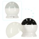 Lampka nocna projektor gwiazd 2w1 USB biała Kik Sp. z o. o. Sp. k.