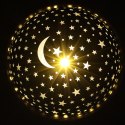 Lampka nocna projektor gwiazd 2w1 USB biała Kik Sp. z o. o. Sp. k.