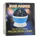 Lampka nocna projektor gwiazd 2w1 USB biała Kik Sp. z o. o. Sp. k.