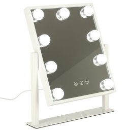 Lusterko do makijażu kosmetyczne podświetlane 9 LED Hollywood z 9 żarówkami USB 25 x 30 cm Kik Sp. z o. o. Sp. k.