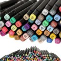 Markery dwustronne mazaki alkoholowe w etui 120 + podstawka Kik Sp. z o. o. Sp. k.
