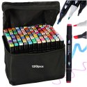 Markery dwustronne mazaki alkoholowe w etui 120 + podstawka Kik Sp. z o. o. Sp. k.