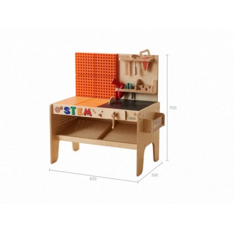 Masterkidz MASTERKIDZ Drewniany Warsztat XXL Montessori STEM z Narzędziami + Akcesoria Masterkidz MASTERKIDZ Drewniany Warsztat XXL Montessori STEM z Narzędziami + Akcesoria