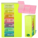 Pudełko organizer na leki na tabletki kasetka 7 dni 3 pory dnia 4 języki Kik Sp. z o. o. Sp. k.