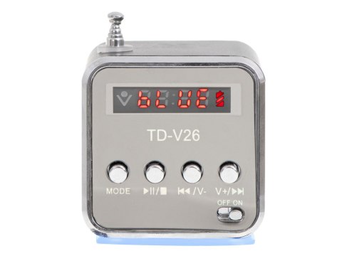 Radio akumulatorowe przenośne głośnik Bluetooth LCD TD-V26 Kik Sp. z o. o. Sp. k. Radio akumulatorowe przenośne głośnik Bluetooth LCD TD-V26 Kik Sp. z o. o. Sp. k.