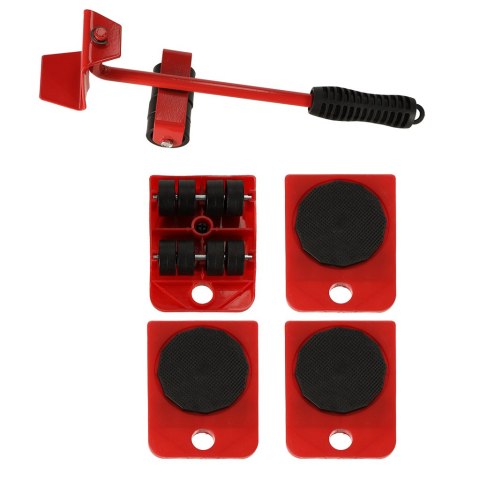 Rolki do transportu zestaw do przesuwania mebli 150kg 5w1 Kik Sp. z o. o. Sp. k. Rolki do transportu zestaw do przesuwania mebli 150kg 5w1 Kik Sp. z o. o. Sp. k.