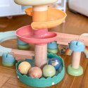Tooky Toy TOOKY TOY Drewniany Muzyczny Tor Kulkowy Kulodrom 44 el. Pastelowe