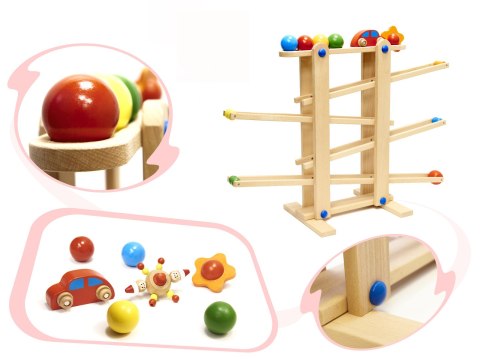 Tor kulkowy drewniany kulodrom montessori XXL Kik Sp. z o. o. Sp. k. Tor kulkowy drewniany kulodrom montessori XXL Kik Sp. z o. o. Sp. k.