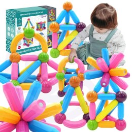 Woopie WOOPIE Magnetyczne Klocki Konstrukcyjne Edukacyjne Duże Grube 28 el.