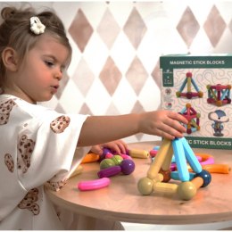 Woopie WOOPIE Magnetyczne Klocki Konstrukcyjne Edukacyjne Duże Grube 28 el.