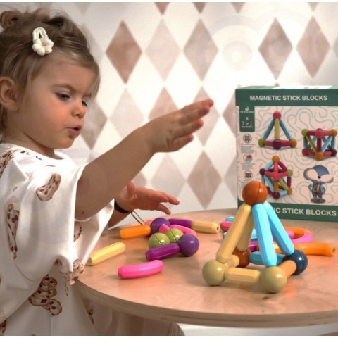 Woopie WOOPIE Magnetyczne Klocki Konstrukcyjne Edukacyjne Duże Grube 28 el. Woopie WOOPIE Magnetyczne Klocki Konstrukcyjne Edukacyjne Duże Grube 28 el.