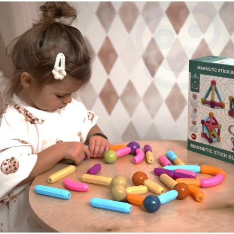 Woopie WOOPIE Magnetyczne Klocki Konstrukcyjne Edukacyjne Duże Grube 28 el. Woopie WOOPIE Magnetyczne Klocki Konstrukcyjne Edukacyjne Duże Grube 28 el.