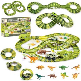 Woopie WOOPIE Tor Samochodowy XXL Dinozaury 240 el.