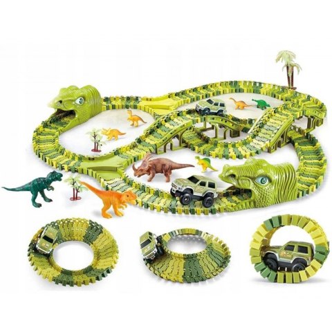 Woopie WOOPIE Tor Samochodowy XXL Dinozaury 240 el. Woopie WOOPIE Tor Samochodowy XXL Dinozaury 240 el.