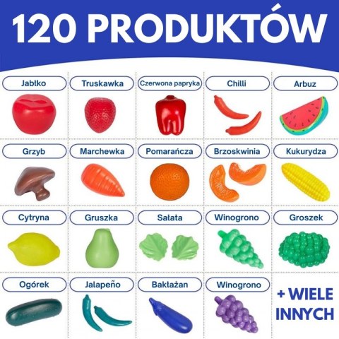 Woopie WOOPIE Zestaw do Kuchni Sklepu Warzywa Owoce 120el. Woopie WOOPIE Zestaw do Kuchni Sklepu Warzywa Owoce 120el.
