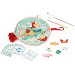 Classic World CLASSIC WORLD Edukacyjna Gra Łowienie Rybek na Magnes z Kartami do Nauki Liczenia 35 el.