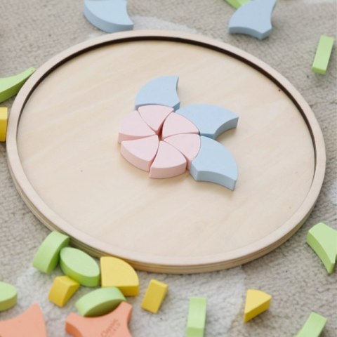 Classic World CLASSIC WORLD Pastelowa Mandala Układanka Montessori Mozaika Kwiaty Classic World CLASSIC WORLD Pastelowa Mandala Układanka Montessori Mozaika Kwiaty